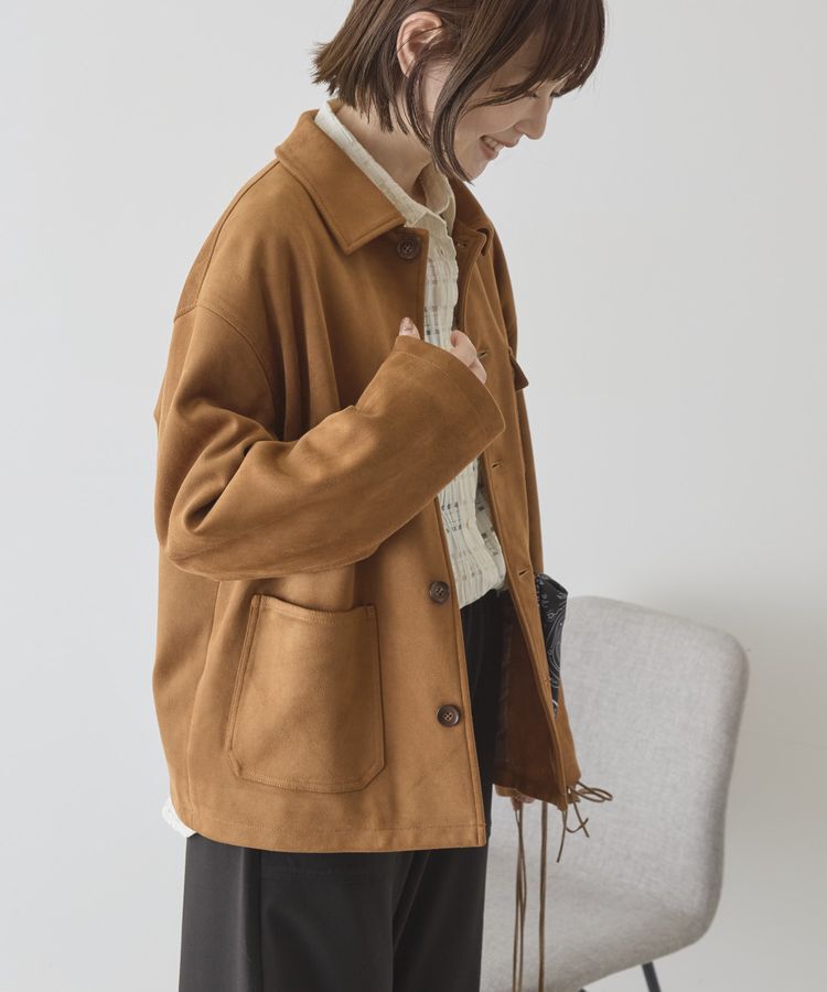 AMERICAN HOLIC「スエードライクジャケット」|テーラードジャケット|