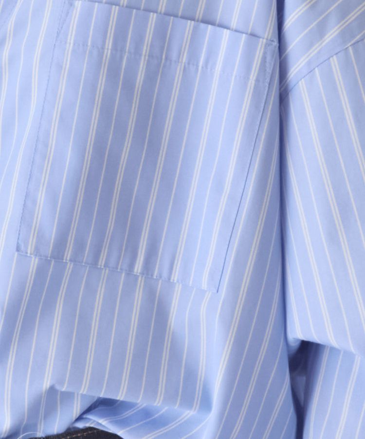 AMERICAN HOLIC「【イージーケア】ストライプVネックシャツ」|シャツ・ブラウス|