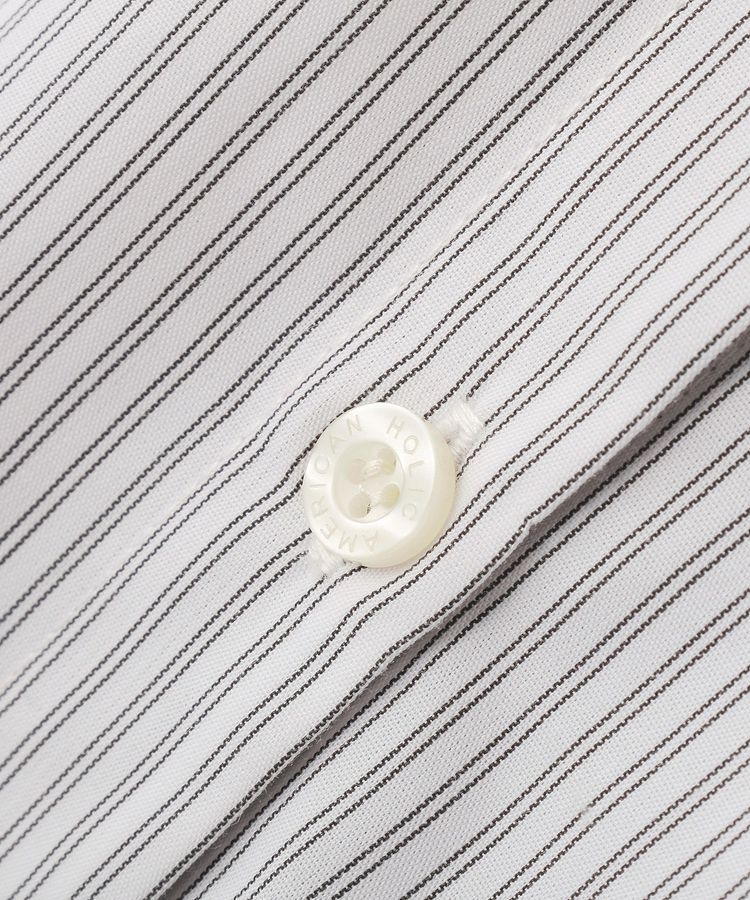 AMERICAN HOLIC「【イージーケア】ストライプVネックシャツ」|シャツ・ブラウス|