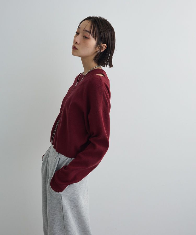 AnriettMusee「SET2点Zipニットカーディガン+アメスリタンク」|ニット・セーター|