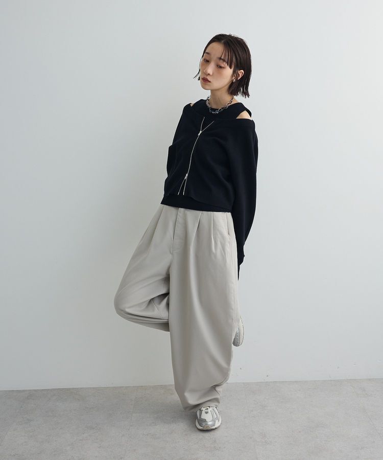 AnriettMusee「SET2点Zipニットカーディガン+アメスリタンク」|ニット・セーター|