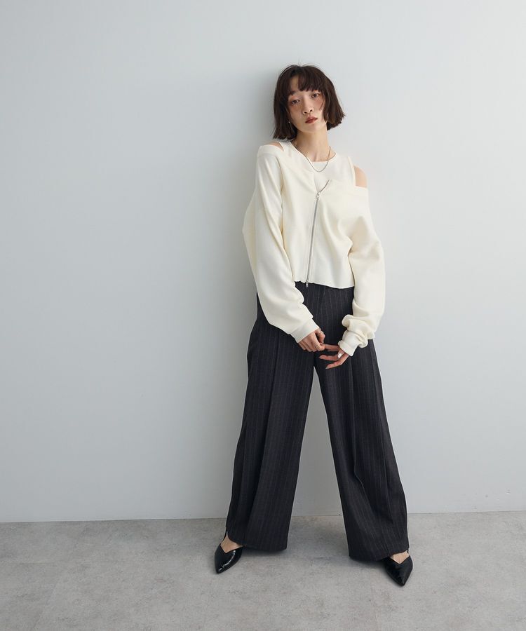 AnriettMusee「SET2点Zipニットカーディガン+アメスリタンク」|ニット・セーター|