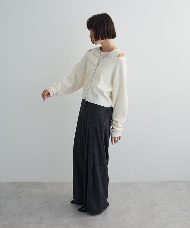 AnriettMusee「SET2点Zipニットカーディガン+アメスリタンク」|ニット・セーター|