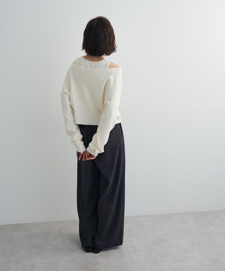 AnriettMusee「SET2点Zipニットカーディガン+アメスリタンク」|ニット・セーター|