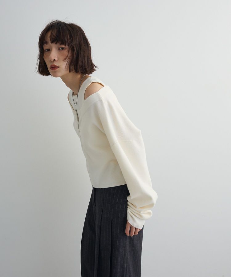 AnriettMusee「SET2点Zipニットカーディガン+アメスリタンク」|ニット・セーター|