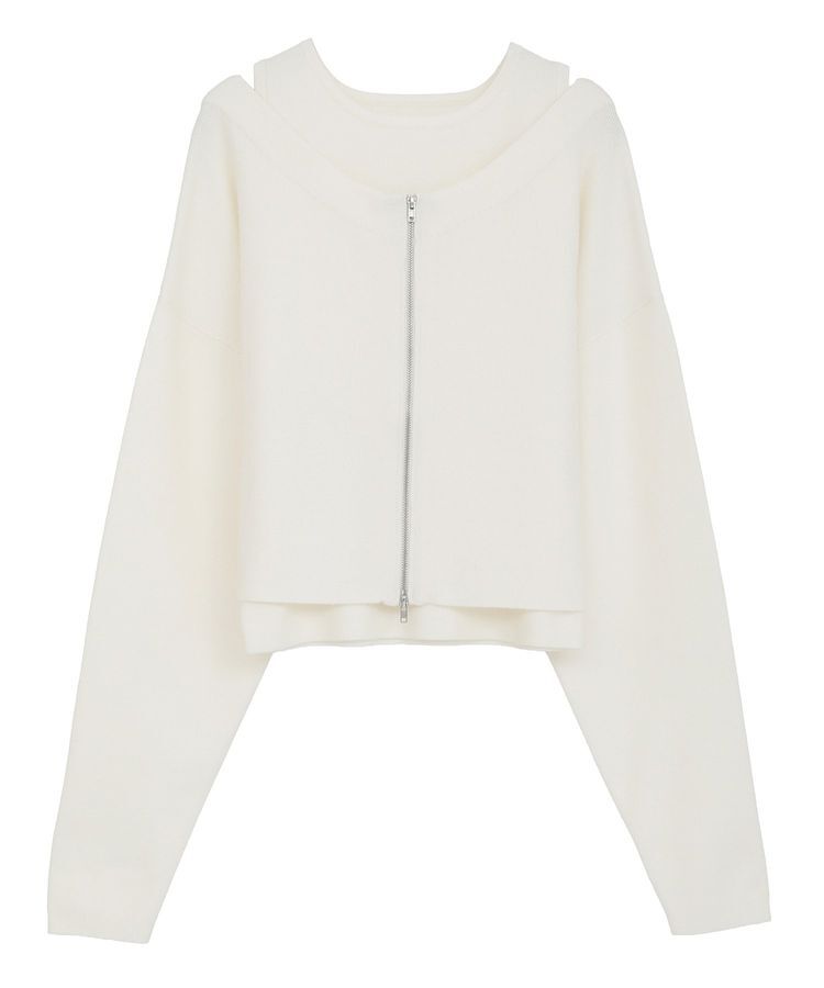 AnriettMusee「SET2点Zipニットカーディガン+アメスリタンク」|ニット・セーター|