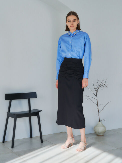 YECCA VECCA「パイソン柄ナローストラップサンダル」|サンダル|