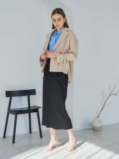 YECCA VECCA「パイソン柄ナローストラップサンダル」|サンダル|