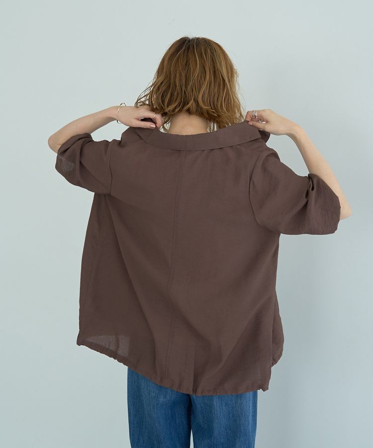 YECCA VECCA「ハーフスリーブライトジャケット」|テーラードジャケット|