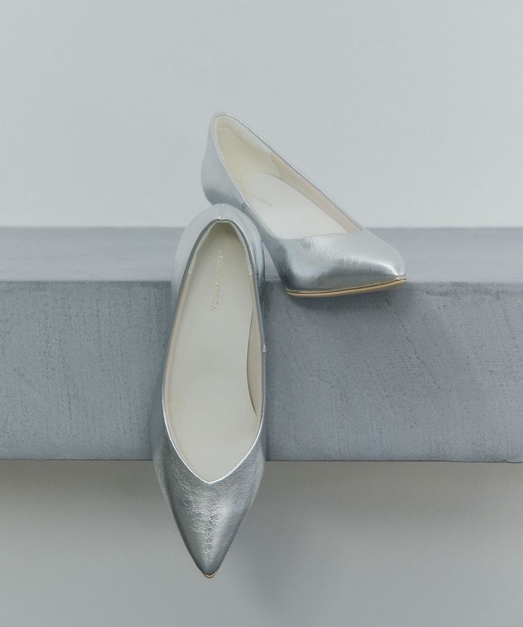 YECCA VECCA「メタルラインパンプス」|パンプス|Silver