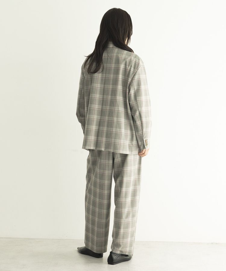 GARAGE OF GOOD CLOTHING「【日本製】チェックオーバーサイズシングル前ジャケット」|テーラードジャケット|