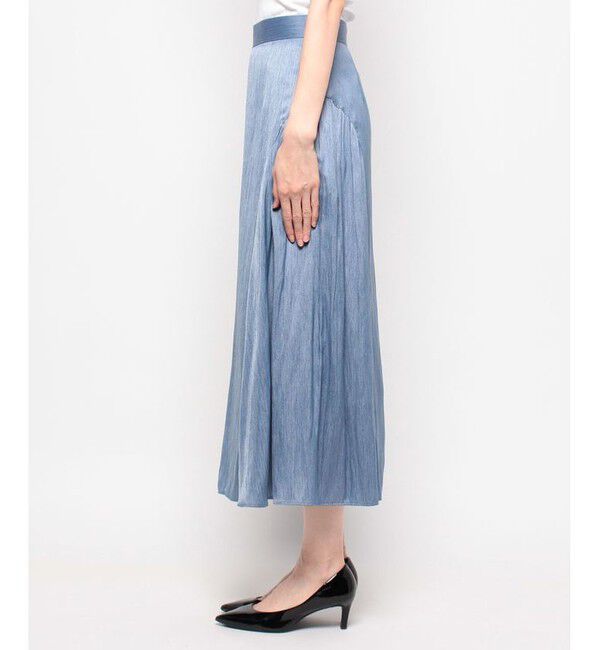 allureville「カッセンデニムサイドギャザースカート」|スカート|