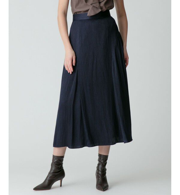 allureville「カッセンデニムサイドギャザースカート」|スカート|