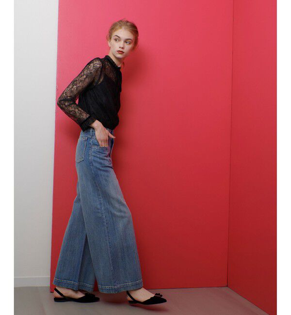 LOULOU WILLOUGHBY「【LOULOU WILLOUGHBY】デニムバギーパンツ」|デニム|