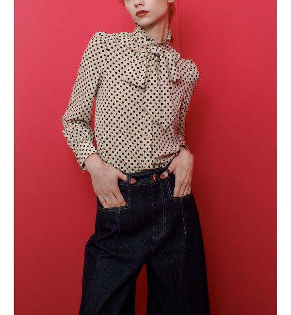 LOULOU WILLOUGHBY「【LOULOU WILLOUGHBY】デニムバギーパンツ」|デニム|