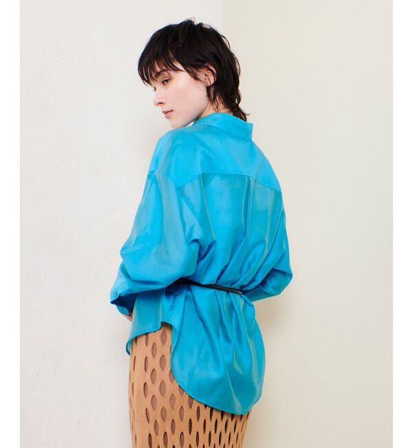 allureville「ナチュラルオーガンジーシャツブラウス」|シャツ・ブラウス|