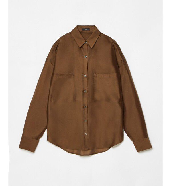 allureville「ナチュラルオーガンジーシャツブラウス」|シャツ・ブラウス|