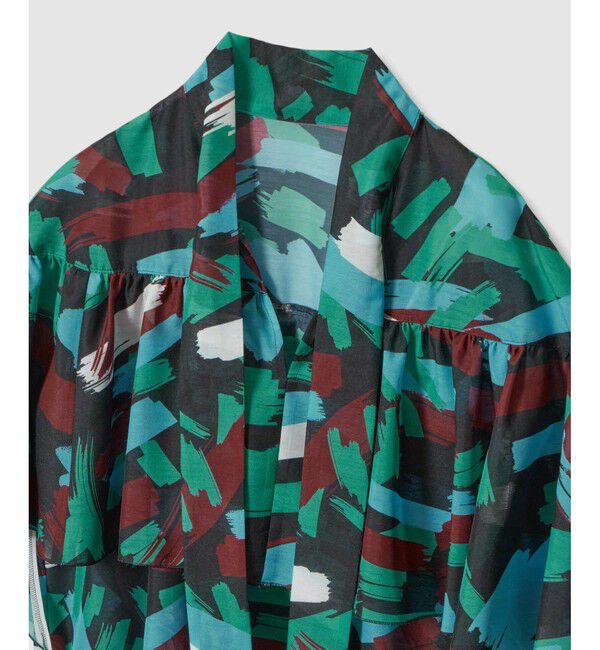 LOULOU WILLOUGHBY「【LOULOU WILLOUGHBY】ブラッシュプリントブラウス」|シャツ・ブラウス|