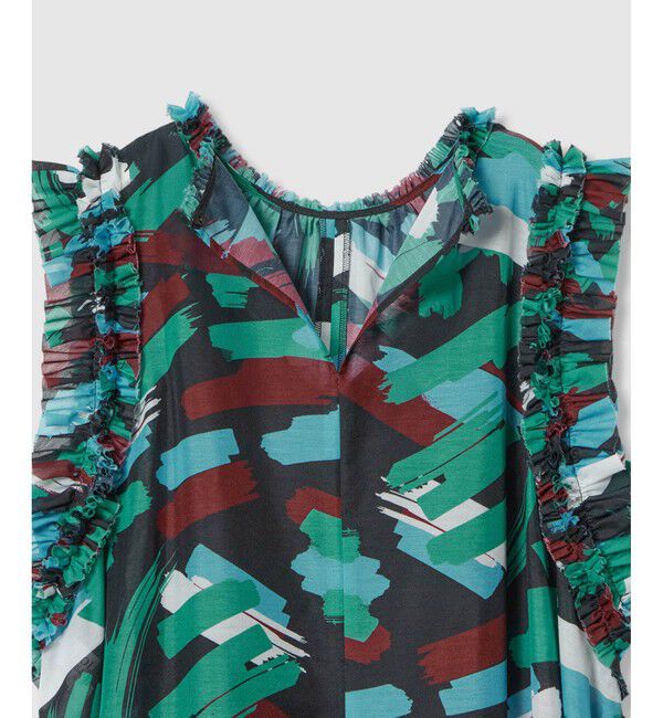 LOULOU WILLOUGHBY「【LOULOU WILLOUGHBY】ブラッシュプリントワンピース」|ワンピース|