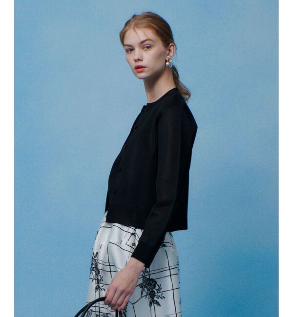 LOULOU WILLOUGHBY「【LOULOU WILLOUGHBY】シアージャガードカーディガン」|カーディガン|