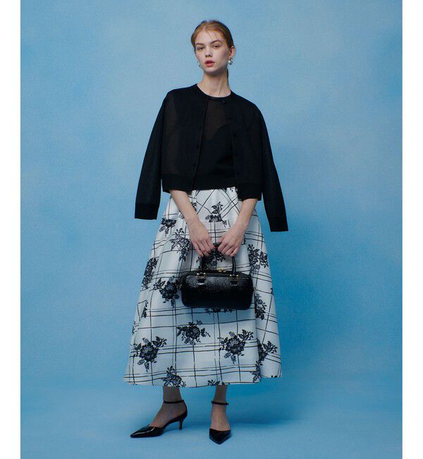 LOULOU WILLOUGHBY「【LOULOU WILLOUGHBY】シアージャガードカーディガン」|カーディガン|