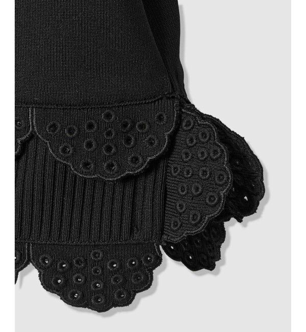 LOULOU WILLOUGHBY「【LOULOU WILLOUGHBY】パンチングスカラプルオーバー」|ニット・セーター|