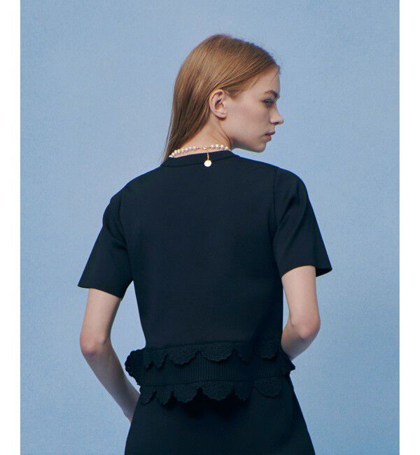 LOULOU WILLOUGHBY「【LOULOU WILLOUGHBY】パンチングスカラプルオーバー」|ニット・セーター|