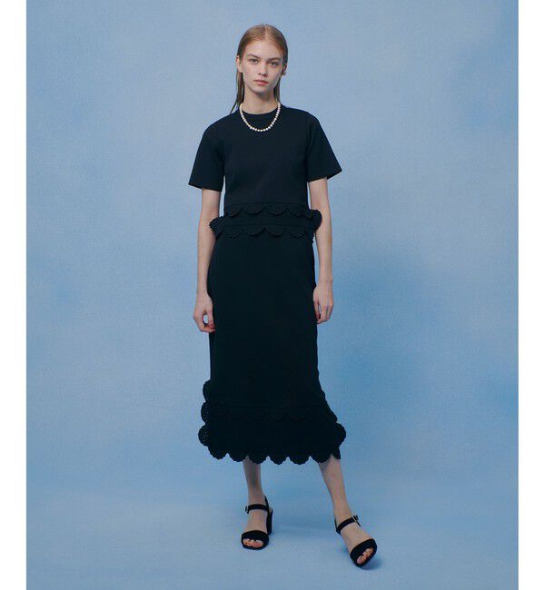 LOULOU WILLOUGHBY「【LOULOU WILLOUGHBY】パンチングスカラプルオーバー」|ニット・セーター|