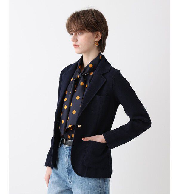 allureville「カノコストレッチニットジャケット」|テーラードジャケット|