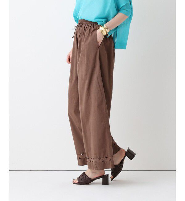 allureville「ウェーブレースイージーパンツ」|チノ|