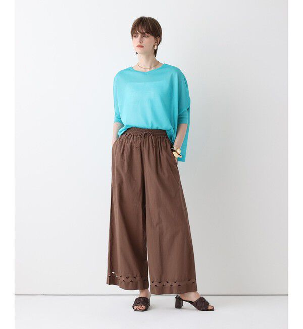 allureville「ウェーブレースイージーパンツ」|チノ|