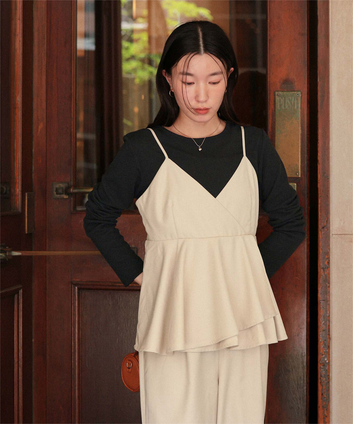 titivate「ハートカット刺繍前後2wayカットソー」|Tシャツ・カットソー|