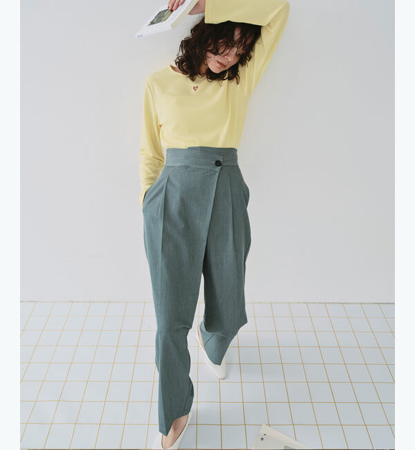 titivate「ハートカット刺繍前後2wayカットソー」|Tシャツ・カットソー|