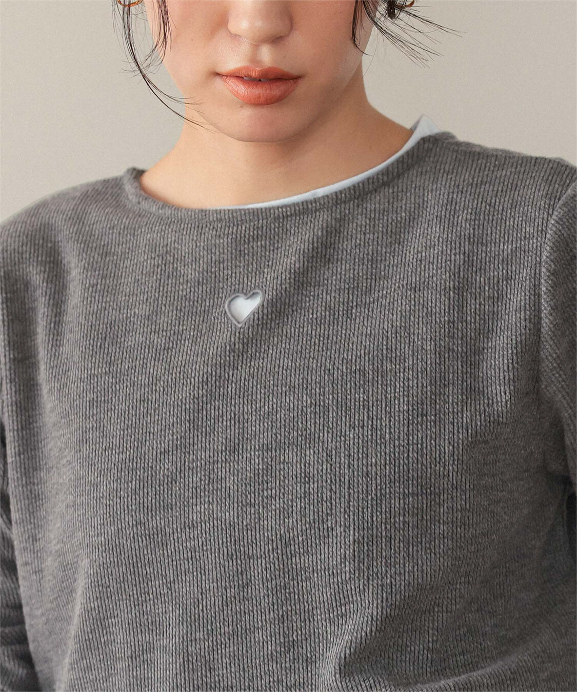 titivate「ハートカット刺繍前後2wayカットソー」|Tシャツ・カットソー|