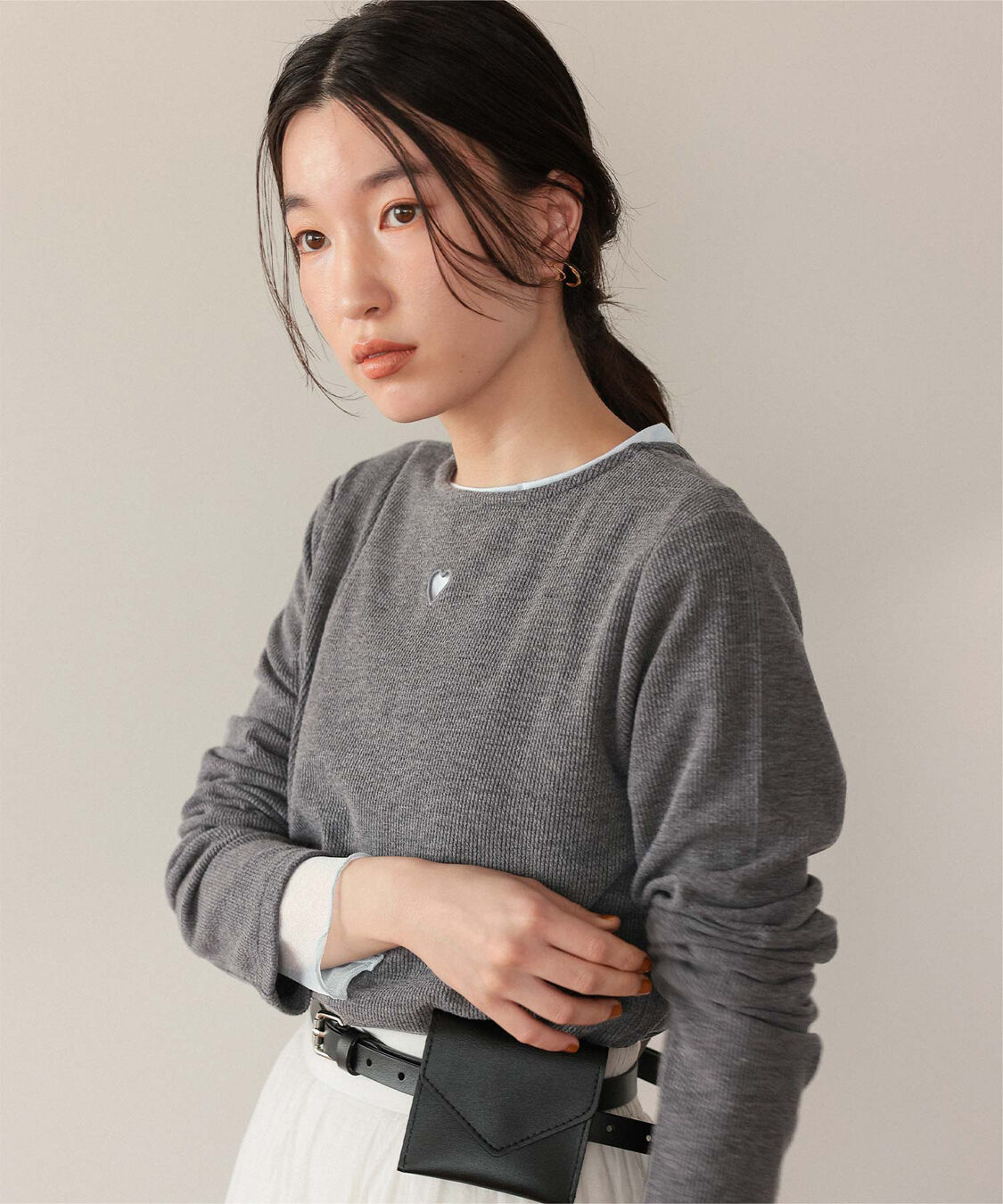 titivate「ハートカット刺繍前後2wayカットソー」|Tシャツ・カットソー|