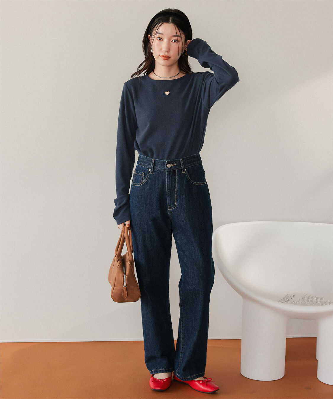 titivate「ハートカット刺繍前後2wayカットソー」|Tシャツ・カットソー|