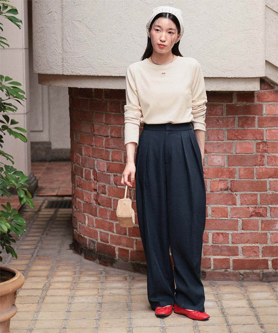 titivate「ハートカット刺繍前後2wayカットソー」|Tシャツ・カットソー|