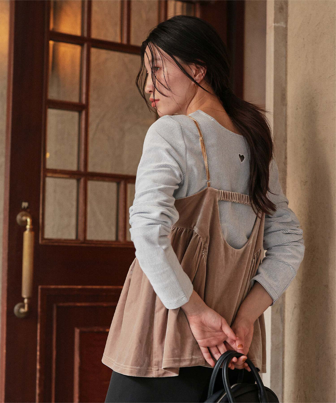 titivate「ハートカット刺繍前後2wayカットソー」|Tシャツ・カットソー|