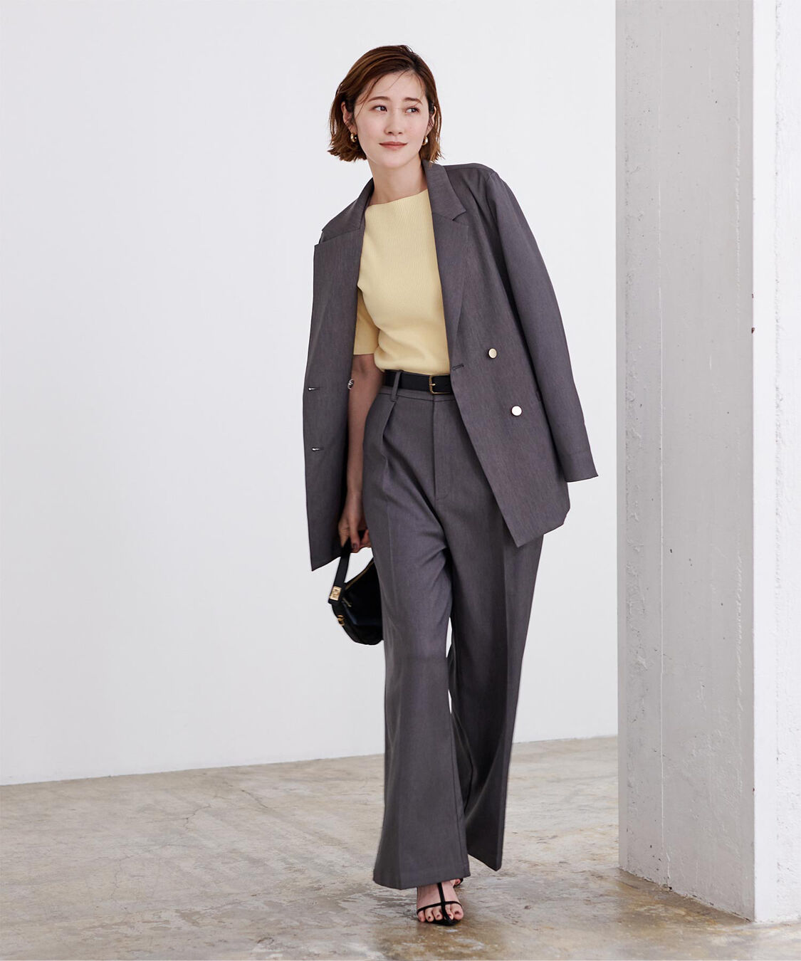 ur's「ボートネックハーフスリーブリブニット」|ニット・セーター|