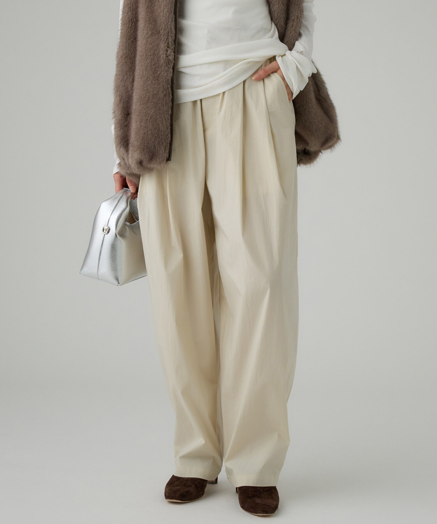 BABYLONE「コットンナイロンタックパンツ」|その他|ｱｲﾎﾞﾘｰ