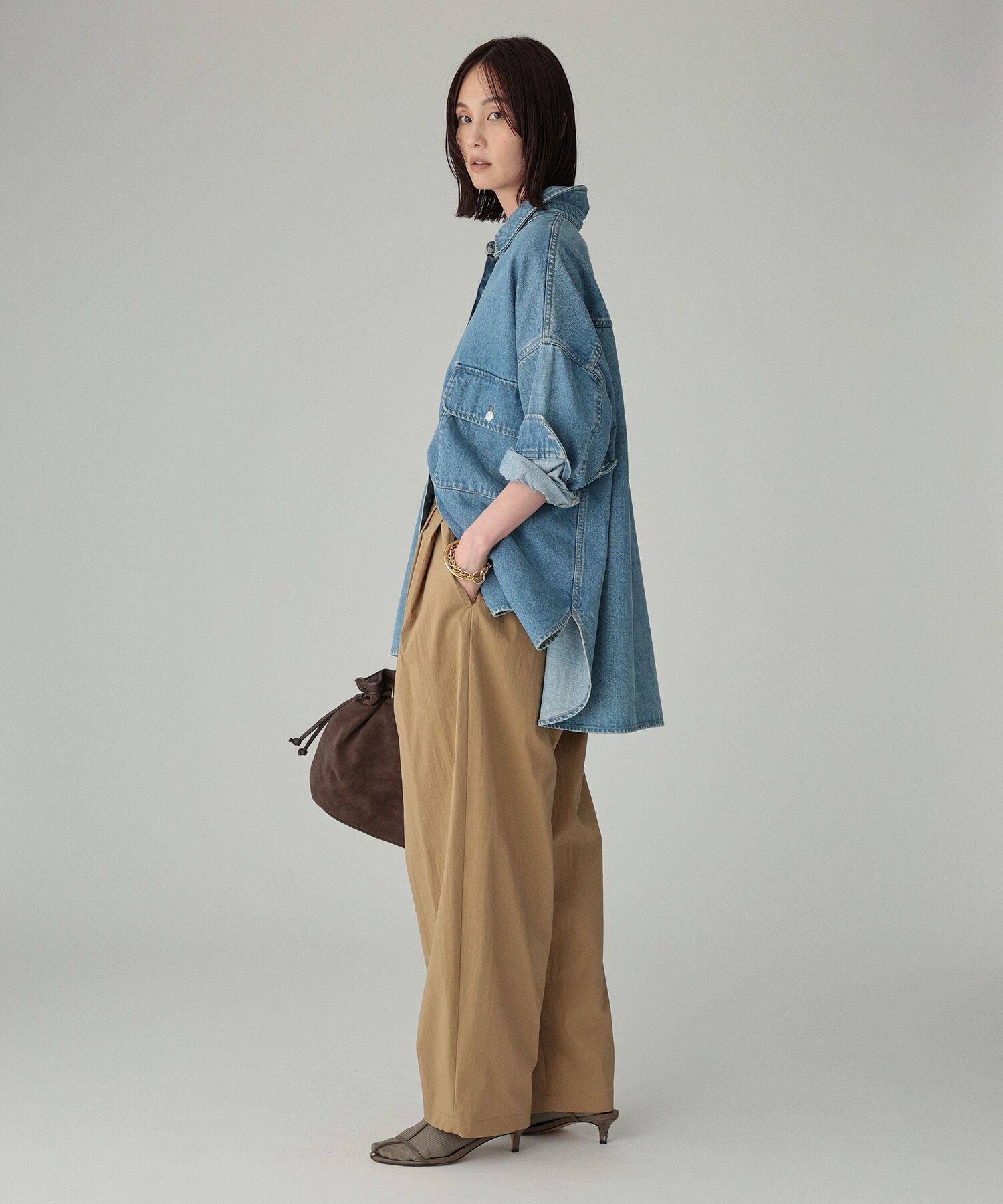 BABYLONE「コットンナイロンタックパンツ」|その他|