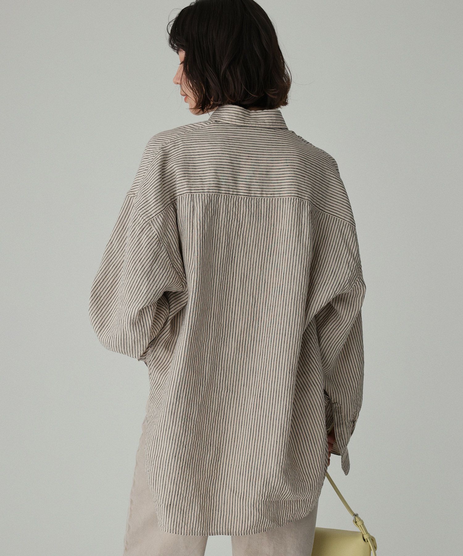 BABYLONE「【WEBストア限定】ストライプBIGシルエットシャツ」|シャツ・ブラウス|