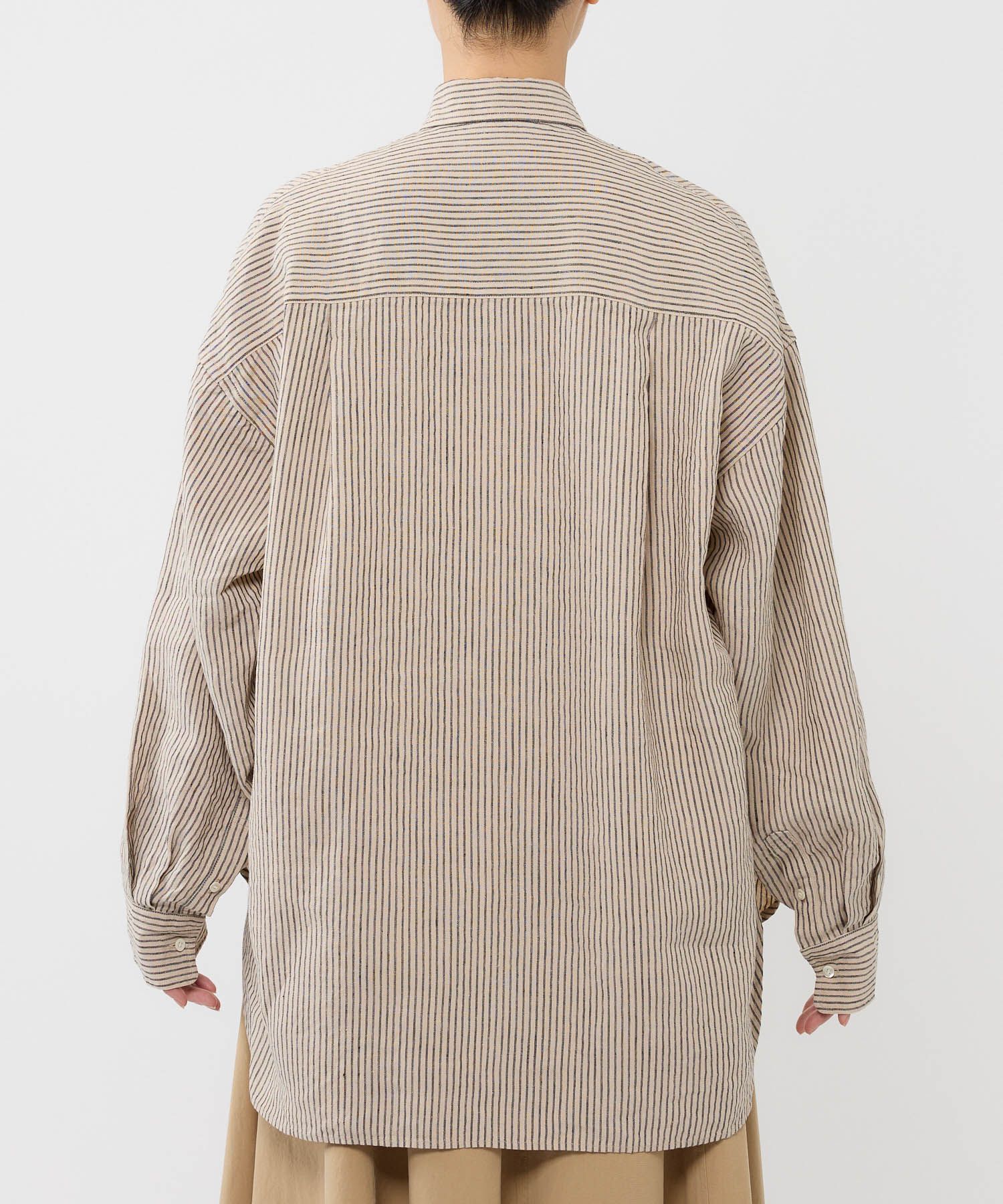 BABYLONE「【WEBストア限定】ストライプBIGシルエットシャツ」|シャツ・ブラウス|