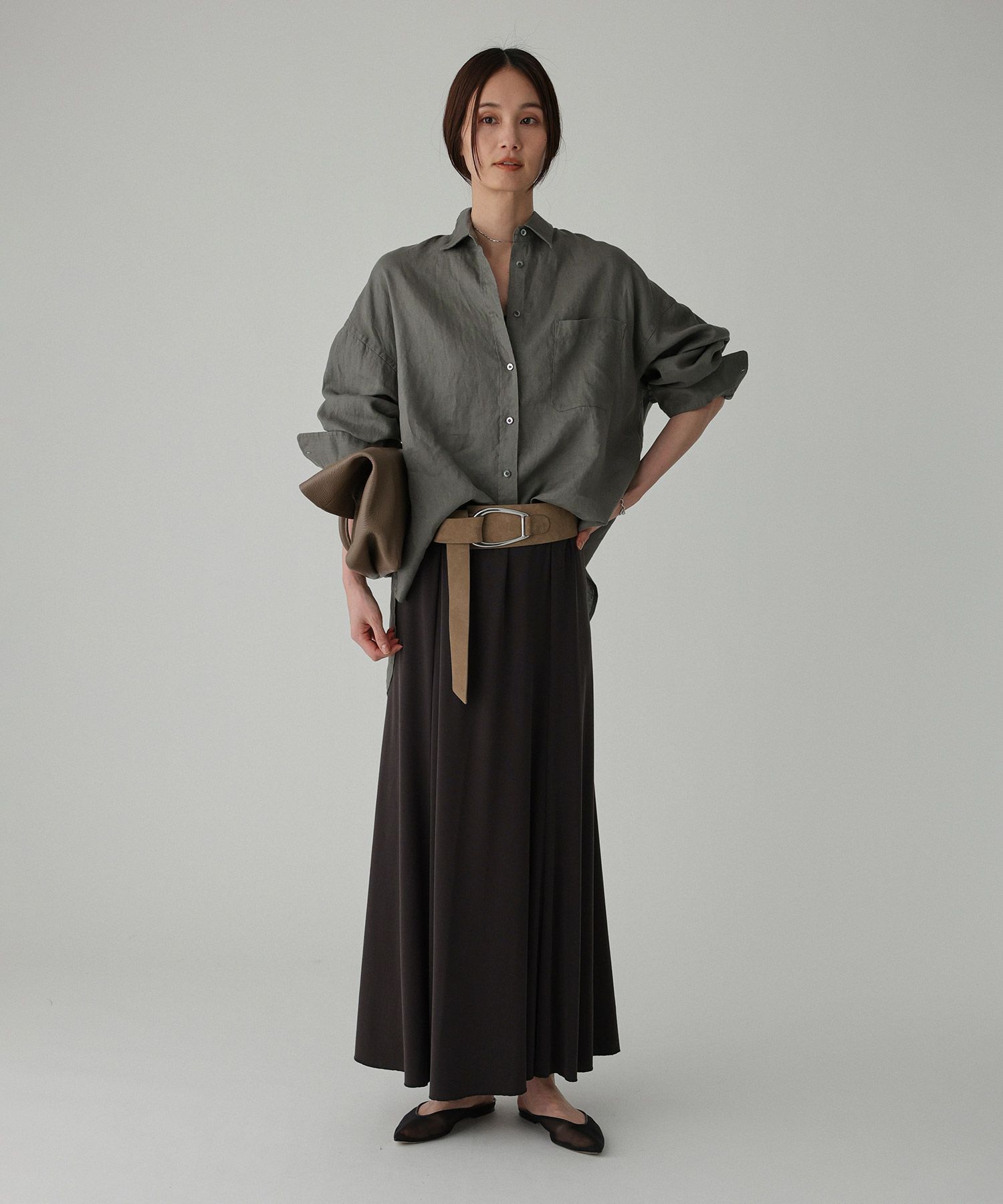 BABYLONE「リネンBIGシルエットシャツ」|シャツ・ブラウス|