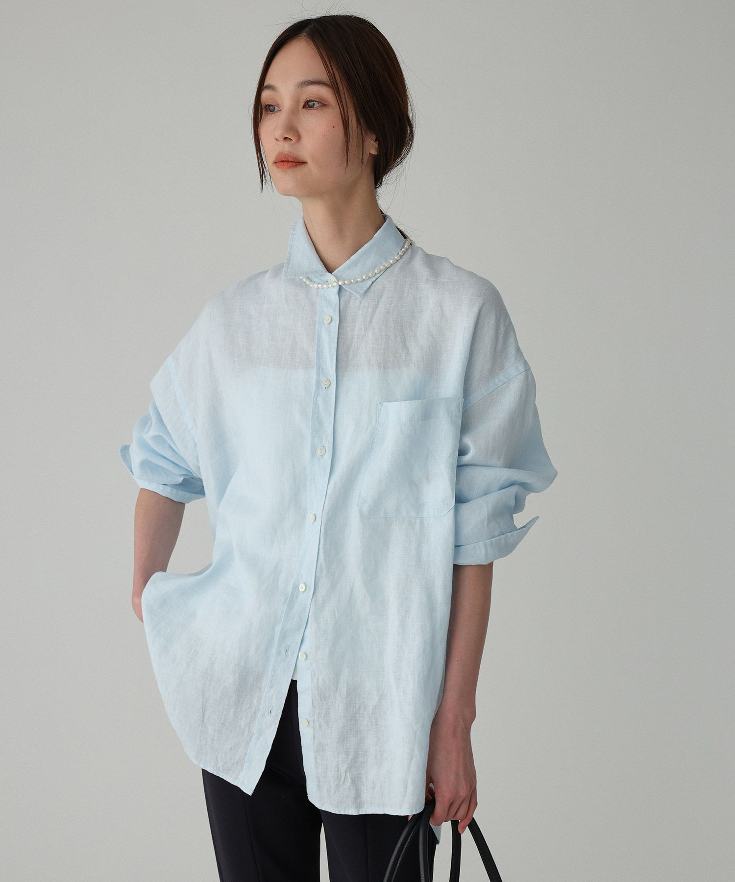 BABYLONE「リネンBIGシルエットシャツ」|シャツ・ブラウス|ｻｯｸｽ