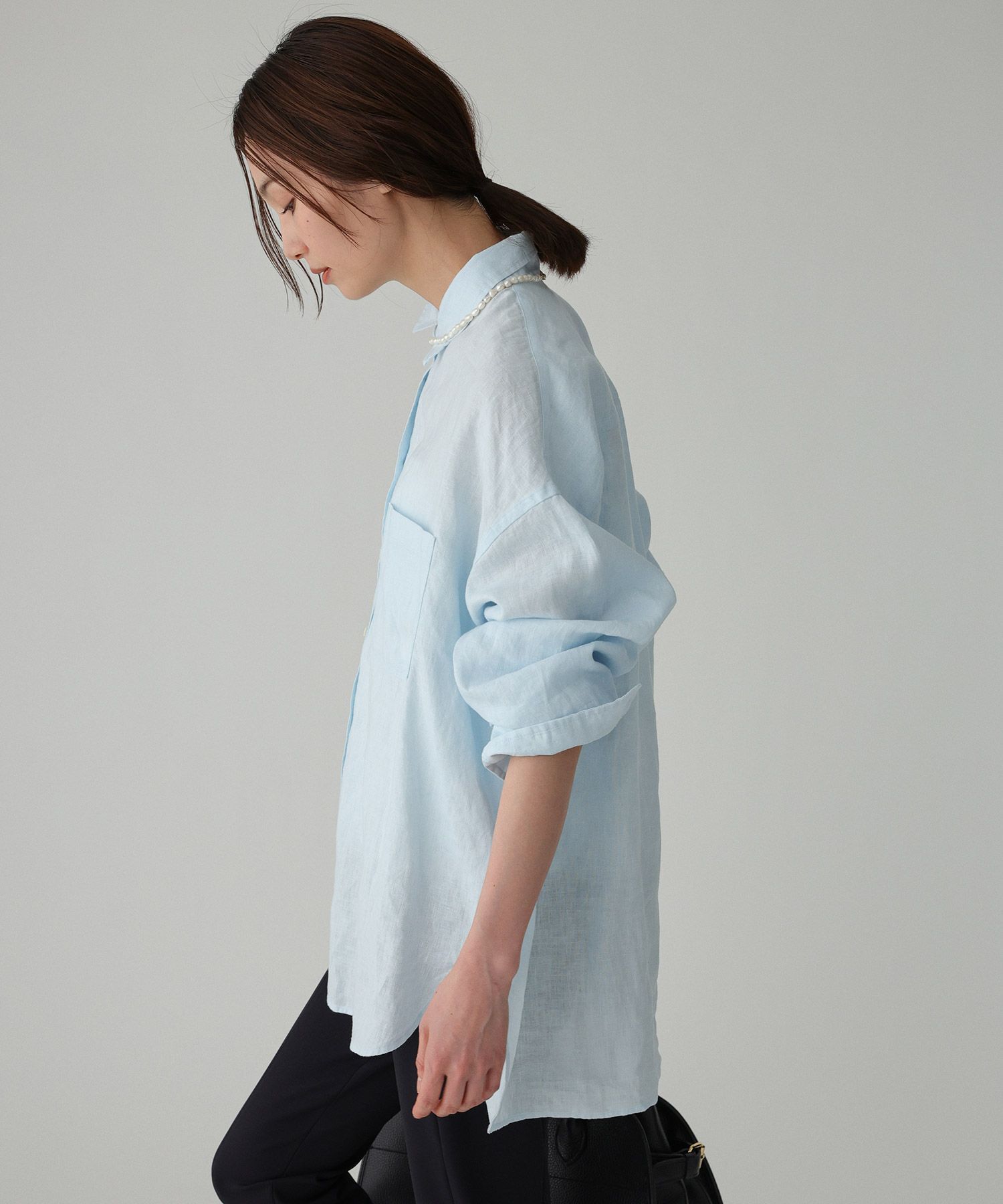 BABYLONE「リネンBIGシルエットシャツ」|シャツ・ブラウス|