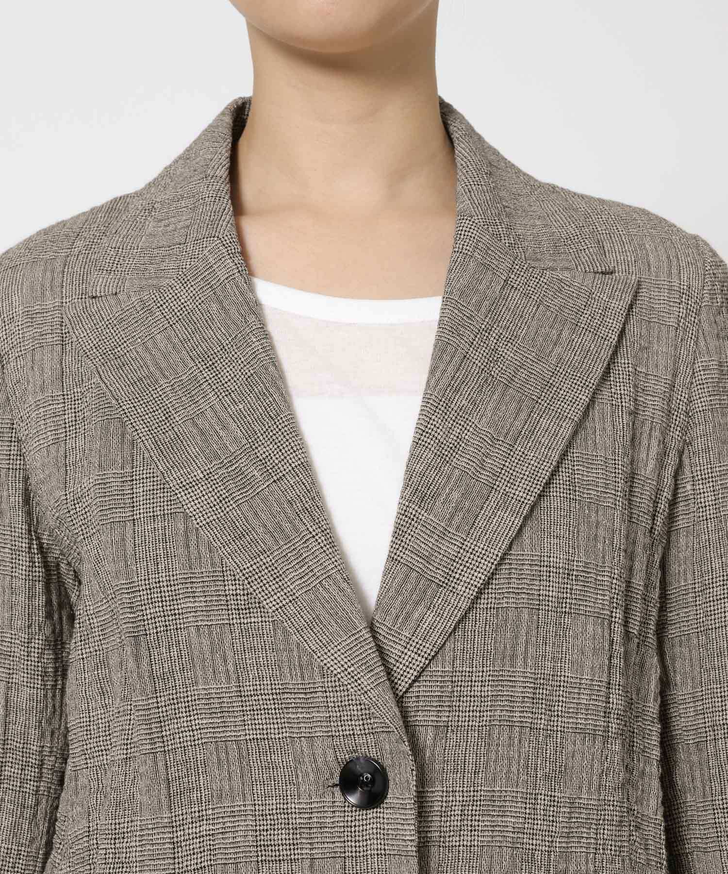 BABYLONE「クレープリネンジャケット」|テーラードジャケット|