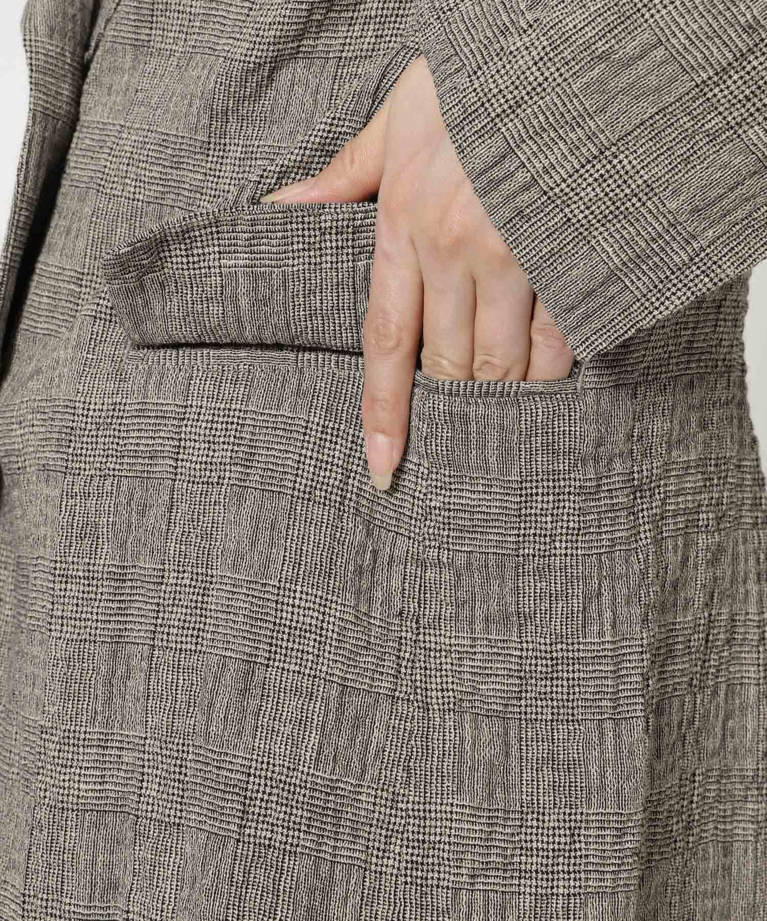 BABYLONE「クレープリネンジャケット」|テーラードジャケット|