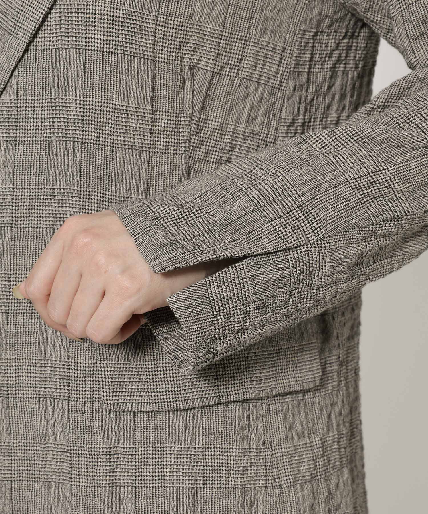 BABYLONE「クレープリネンジャケット」|テーラードジャケット|