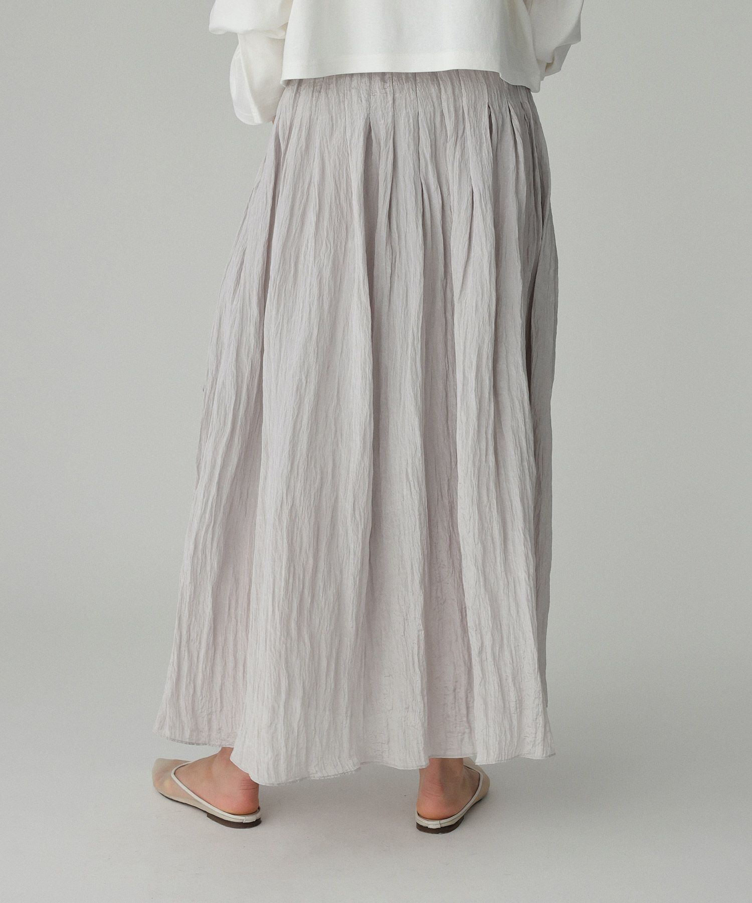 BABYLONE「楊柳タックフレアスカート」|スカート|